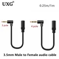 Stereo TRRS 3,5 mm maschio a TRS 3,5 mm femmina cavo adattatore audio linea TRS 3,5 femmina TRRS 3,5 maschio 3,5 mm TRRS maschio TRS femmina 3,5