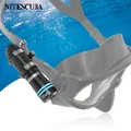 Nitescuba MS01 Mini Diving Maschera subacquea Torcia frontale Subacquea 100 m Torcia 500 Lumen Interruttore rotante