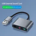 Scheda audio USB esterna 3 IN 1 Jack audio Cavo adattatore da 3,5 mm 3 porte Audio HIFI per microfono Altoparlante Cuffie PC portatile