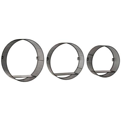 Atmosphera Créateur D'intérieur - 3er-Set Wandregale - perforiertes Metall Image