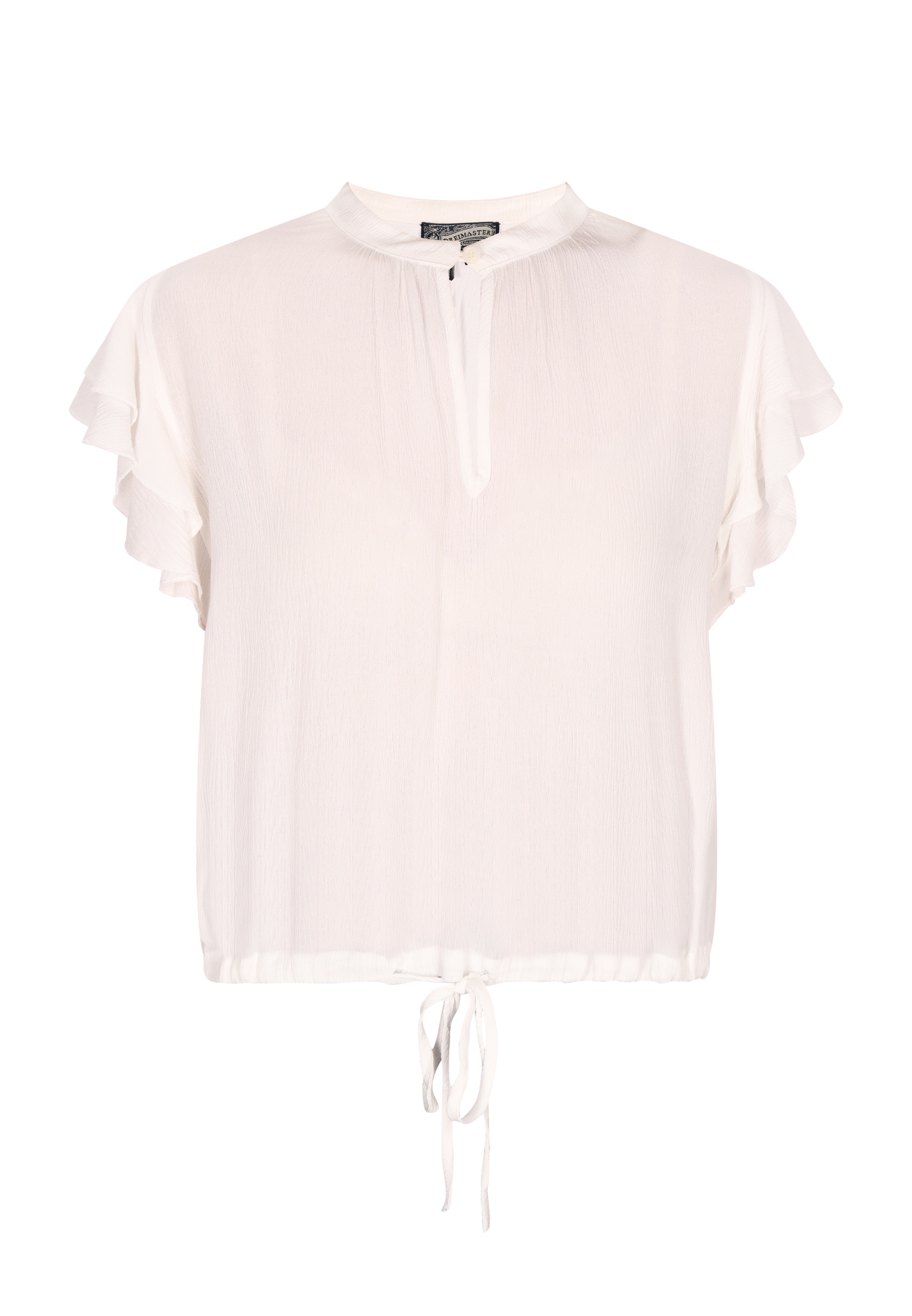 Dreimaster Bluse Damen Wollweiss Image