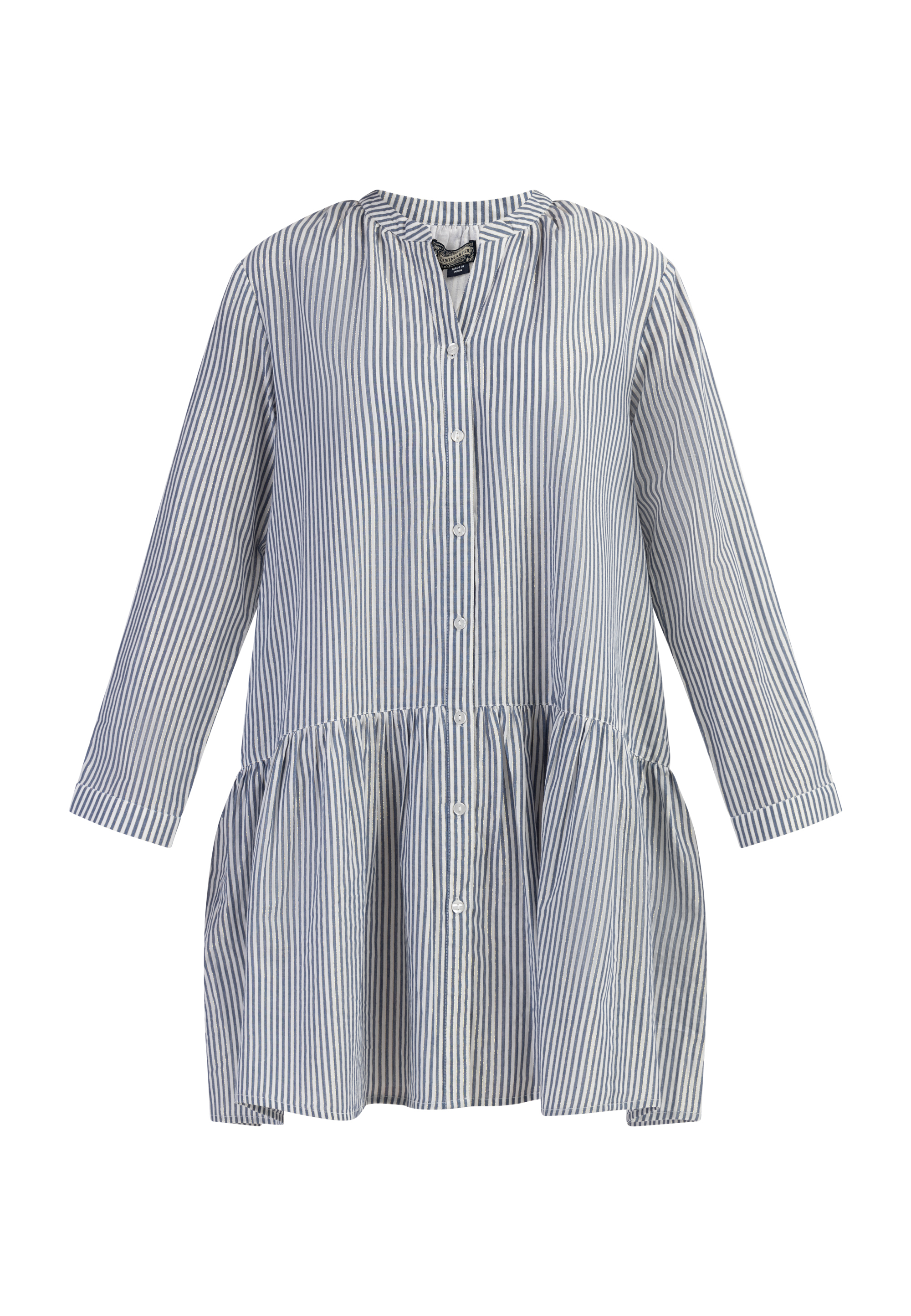 Dreimaster Langarmkleid Damen Dunkelmarine Streifen Image