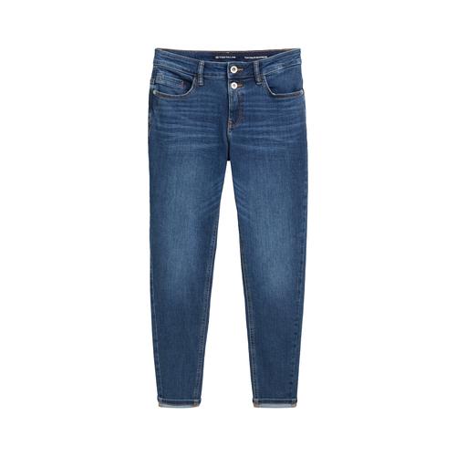 TOM TAILOR Damen Boyfriend Jeans, blau, Uni, Gr. 26/32