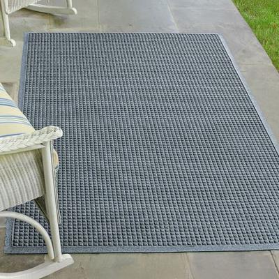 Squares Extra Large Mat 70 x 45, 70 x 45, Slate Blue