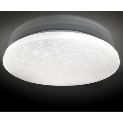 NÄVE LED Deckenleuchte "Polaris", weiß, Ø 48cm H: 6,5cm, Lampen, Kristalleffekt, dimmbar, CCT, Nachtlicht-/Memoryfunktio