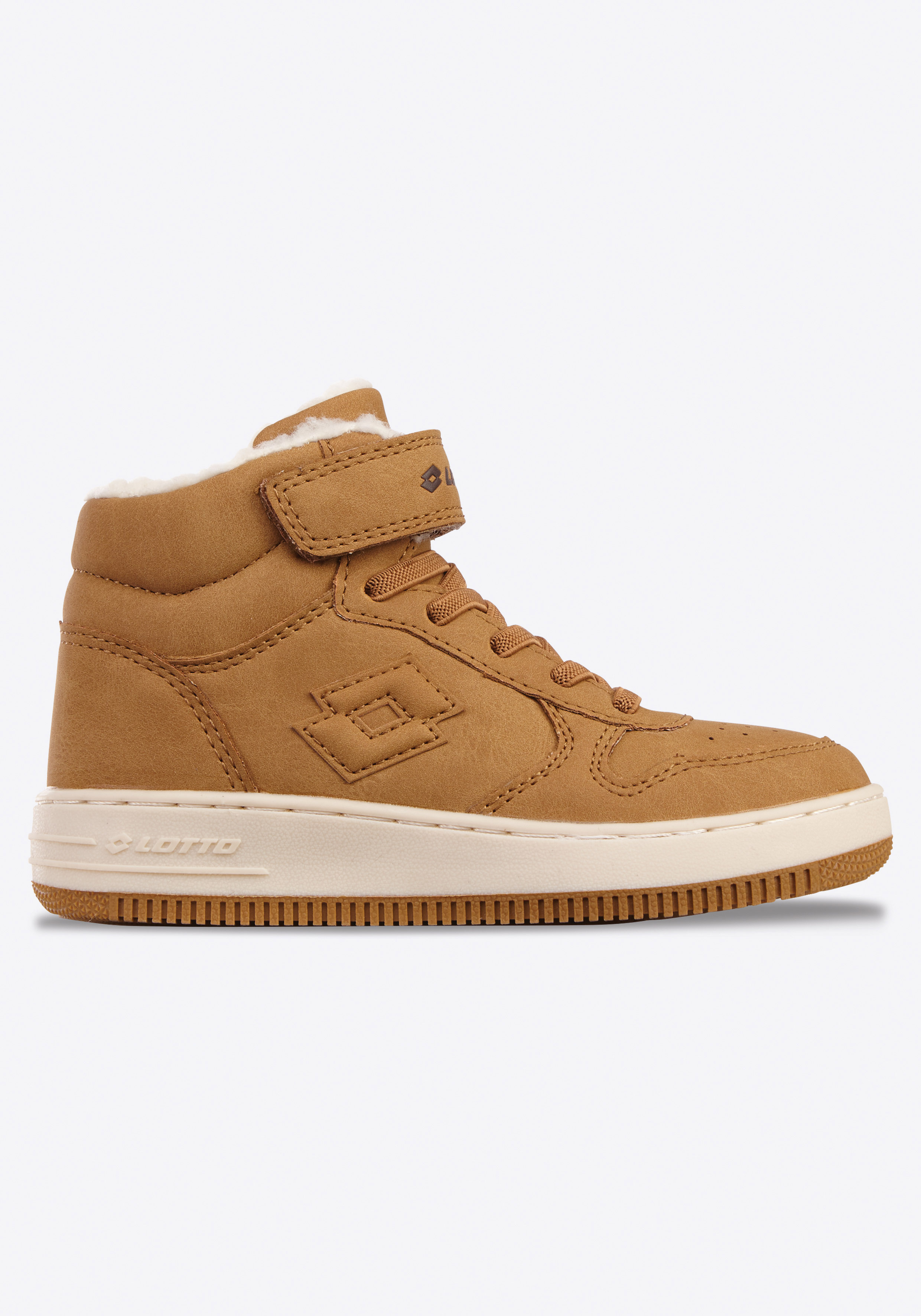 Sneakerboots LOTTO, Gr. 29, braun (wheat, sanftes weiß), Synthetik, Schuhe, Winterschuhe, Schnürboots, Sneaker, gefüttert