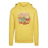 Kapuzenpullover F4NT4STIC "Merry Christmas Cozy And Cute", Damen, Gr. L, gelb (taxi gelb), Obermaterial: 65% Baumwolle, 35% Polyester, casual, relaxed fit, Langarm, Pullover, Premium Qualität