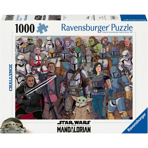 Puzzle RAVENSBURGER ""Challenge, Star Wars Mandalorian"" Puzzles bunt Kinder Made in Germany; FSC - schützt Wald weltweit