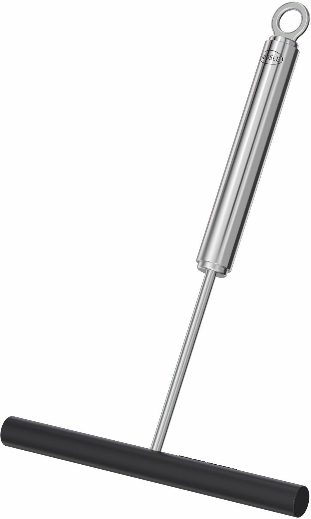 Crepes Verteiler RÖSLE, schwarz (edelstahlfarben, schwarz), B:12cm H:1,2cm, Edelstahl, Silikon, Küchenpaletten, Crepes Verteiler, Crêpes Verteiler Silikon zum Verstreichen in der Pfanne Image