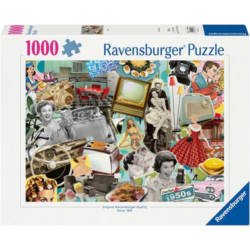 Puzzle RAVENSBURGER ""Die 50er Jahre"" Puzzles bunt Kinder Made in Germany; FSC - schützt Wald weltweit