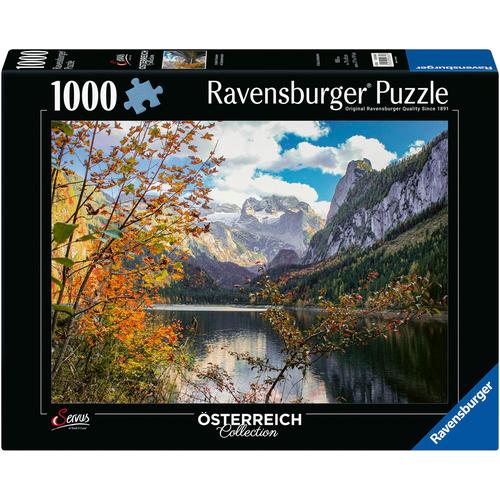 Puzzle RAVENSBURGER ""Österreich Collection, Vorderer Gosausee"" Puzzles bunt Kinder Made in Germany; FSC - schützt Wald weltweit