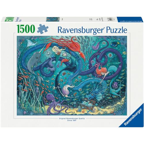 Puzzle RAVENSBURGER ""Die Meeresnixen"" Puzzles bunt Kinder Made in Germany; FSC - schützt Wald weltweit