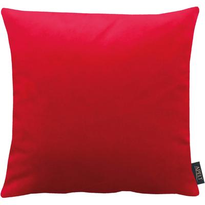 Dekokissen APELT "Arte" Gr. 1, rot (rot, unifarben), B:45cm L:45cm, Polyester, Dekokissen_Sitzkissen_Kissenhüllen, Kissenhülle mit Füllung, 1 Stück Image