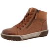 Winterboots ROMIKA, Damen, Gr. 37, braun (cognac used), Lederimitat, Textil, sportlich, Schuhe, Plateau, Schnürboots in Bequemweite G (= weit)