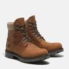 Schnürboots TIMBERLAND "6 inch Premium FTB", Gr. 40, braun (medium orange full grain), Nubukleder, sportlich, Schuhe, Winterstiefel, Schnürstiefel, Winterschuhe, wasserdicht