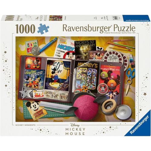 Puzzle RAVENSBURGER ""Disney Mickey Mouse, 1970 Moments"" Puzzles bunt Kinder Made in Germany; FSC - schützt Wald weltweit