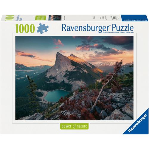 Puzzle RAVENSBURGER ""power of nature, Abends in den Rocky Mountains"" Puzzles bunt Kinder Made in Germany; FSC - schützt Wald weltweit