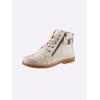 Schnürstiefelette ANDREA CONTI, Damen, Gr. 42, beige (créme), Leder, Glattleder, modisch, Schuhe