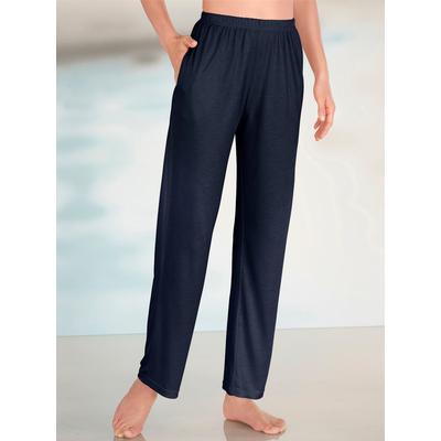 Relaxhose, Damen, Gr. 42, Normalgrößen, blau (marine), 70% Viskose, 30% Polyester, unifarben, lang, Hosen Image