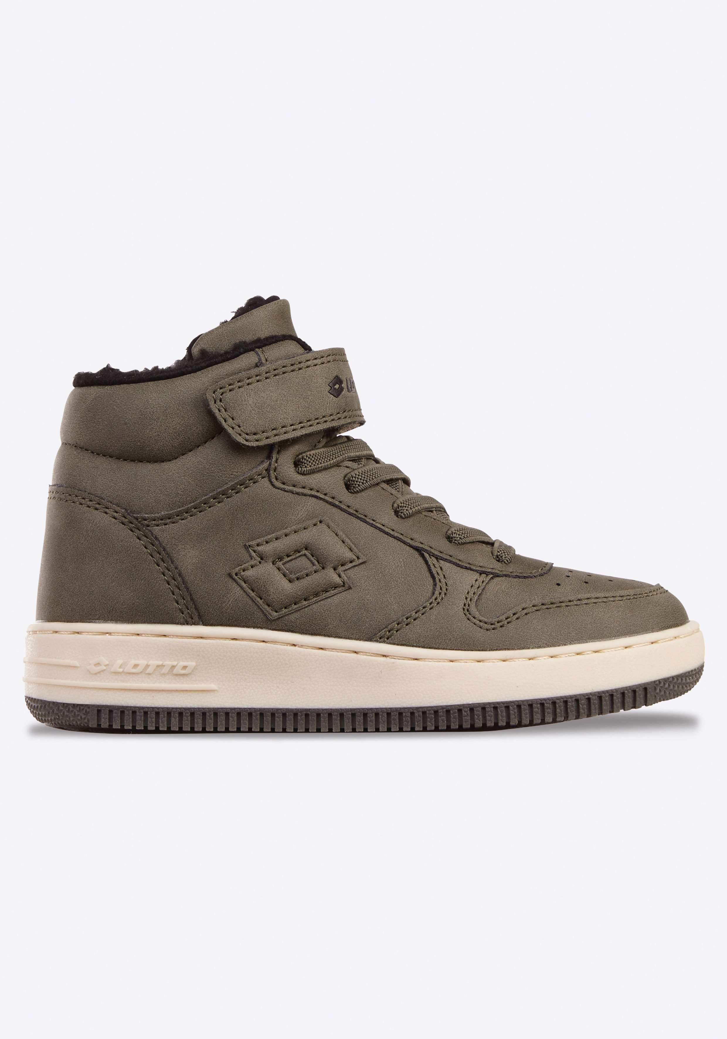 Sneakerboots LOTTO, Gr. 25, grün (olive, schwarz), Synthetik, Schuhe, Winterschuhe, Schnürboots, Sneaker, gefüttert
