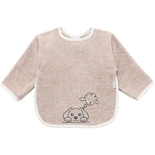 Lätzchen STERNTALER ""Ärmellätzchen Bauernhof, beige"" beige (sand) Baby Lätzchen