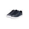 Sneaker TOMMY HILFIGER "ICON COURT LTH FLAG ESS", Herren, Gr. 45, blau (dunkelblau), Leder, Lederimitat, sportlich, Schuhe, Freizeitschuh, Halbschuh, Schnürschuh mit kleiner Logoflagge