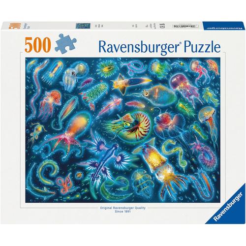 Puzzle RAVENSBURGER ""Farbenfrohe Quallen"" Puzzles bunt Kinder Made in Germany; FSC - schützt Wald weltweit