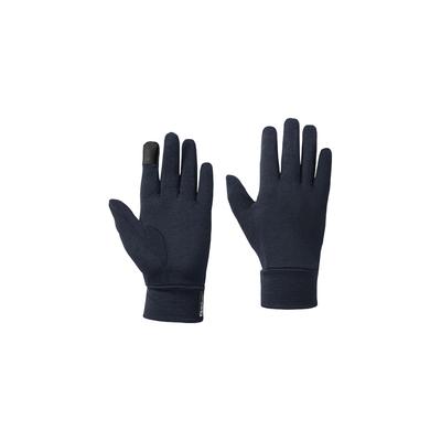 Strickhandschuhe JACK WOLFSKIN "MERINO GLOVE", Damen, Gr. XL, blau (night, blau), Hauptmaterial: 52% Wool, 48% Polyester