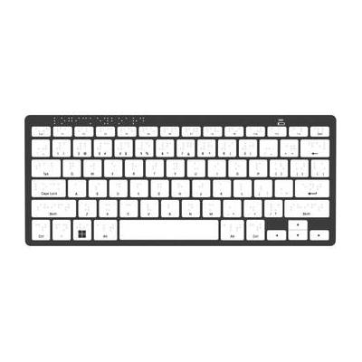 Logickeyboard Used Braille Wireless Keyboard (Windows, US English) LKB-BRAILLE-BTPC-US