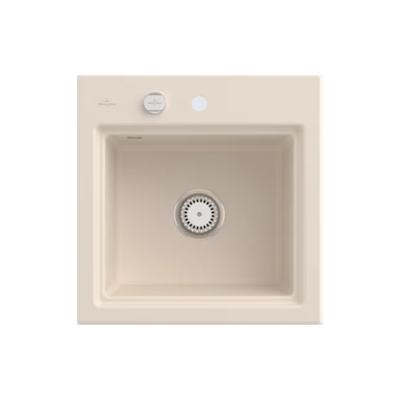 Villeroy & Boch Villeroy&Boch Spülbecken, Küchenspüle Subway Style 50 S Ivory 500x510mm, Unterschrankbeite 50cm Image