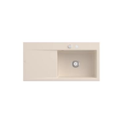 Villeroy & Boch Villeroy&Boch Rechteckiges Spülbecken, Küchenspüle Subway Style 60 Ivory CeramicPlus 1000x510mm, Unterschrankbreite 60 cm Image