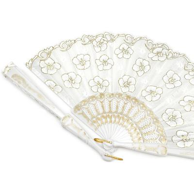 TEMU Assorted Spanish Style Glitter Floral Pattern For Summer Folding Fan