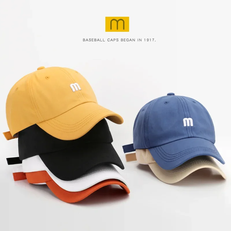 Berretto da baseball in cotone 100% moda per uomo e donna Lettere ricamate Cappello snapback Cappellini da sole estivi Cappelli hip-hop casual unisex