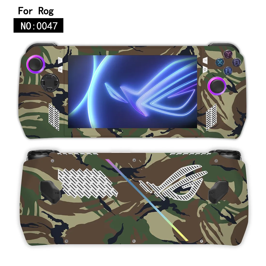 Custodia protettiva per adesivi per console Asus Rog Ally Set completo di decalcomanie protettive per accessori protettivi per giochi portatili Rog Ally