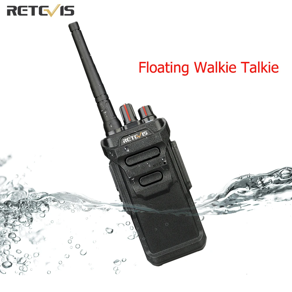 RETEVIS RT648 IP67 Wasserdichte Walkie Talkie 1 oder 2 stücke Schwimm Tragbare Radio PMR 446 FRS Lizenz-freies Zwei-weg Radio Spaziergang Sprechen Image