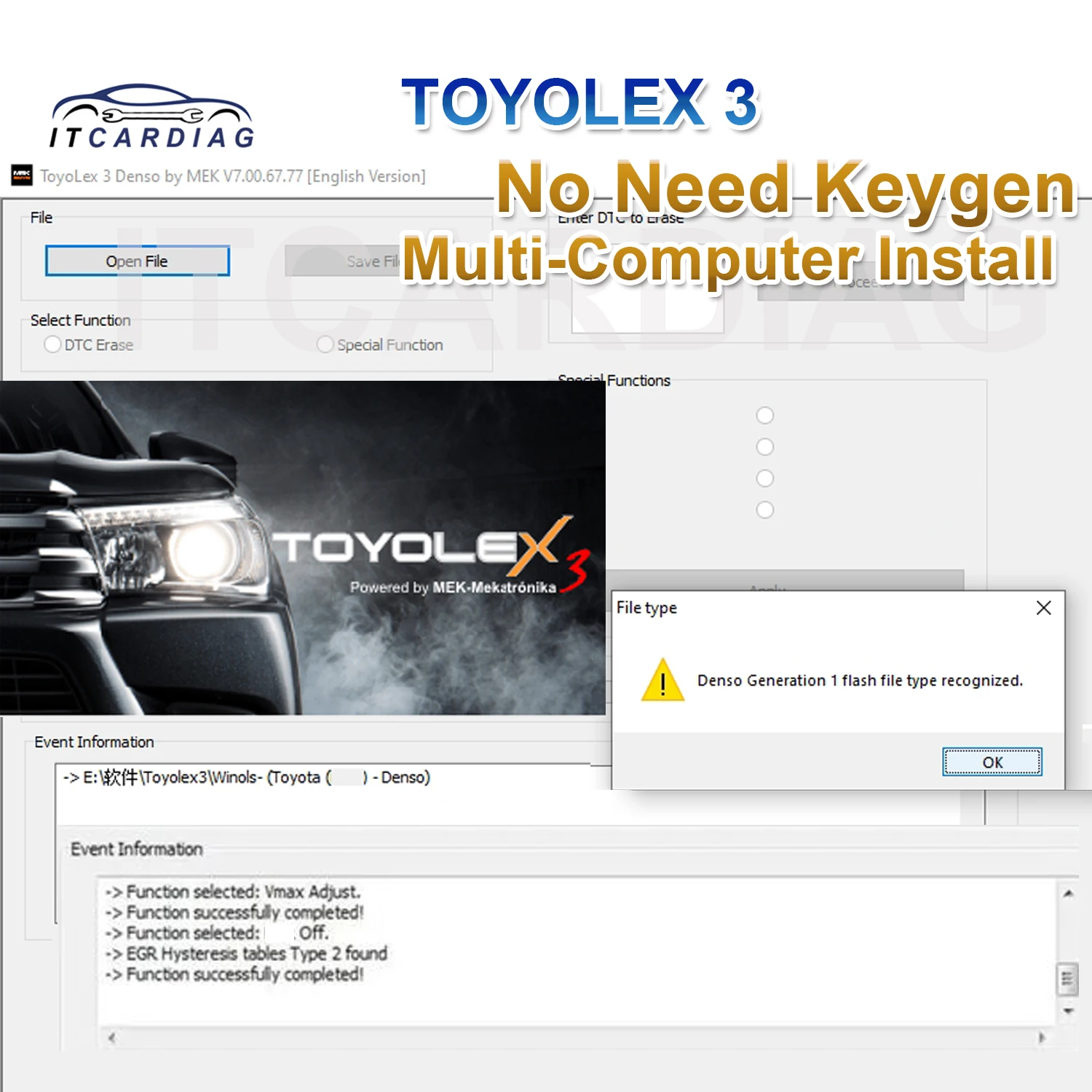 2026 ToyoLex 3 Kein Keygen erforderlich für Toyota Lexus Denso IMMO und TOYOLEX 4 MIT Unbegrenztem Keygen Toyolex4 Toyolex 4 für Immo Image