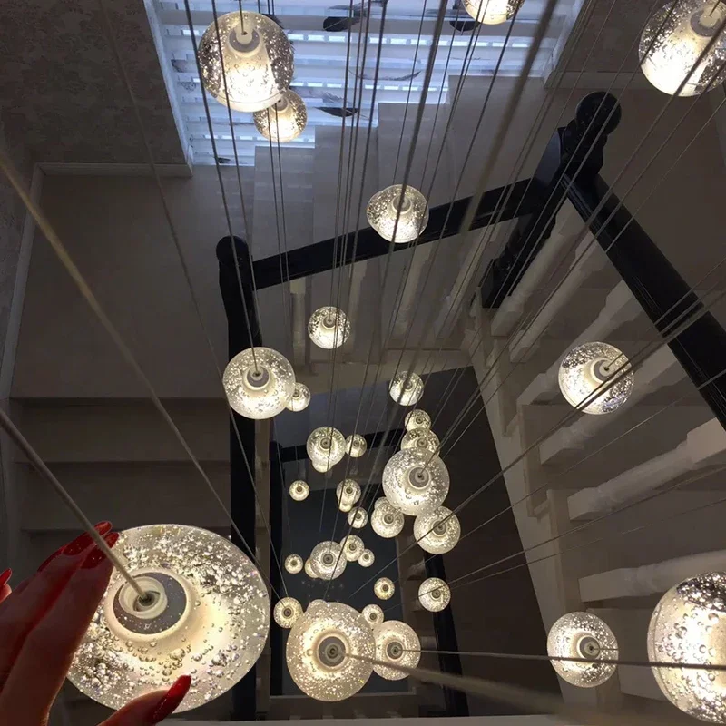 Moderne LED Kristall Kronleuchter G4 Kugel Licht für Treppe Wohnzimmer Dekoration Küche Schlafzimmer Aufhängung Pendel leuchte