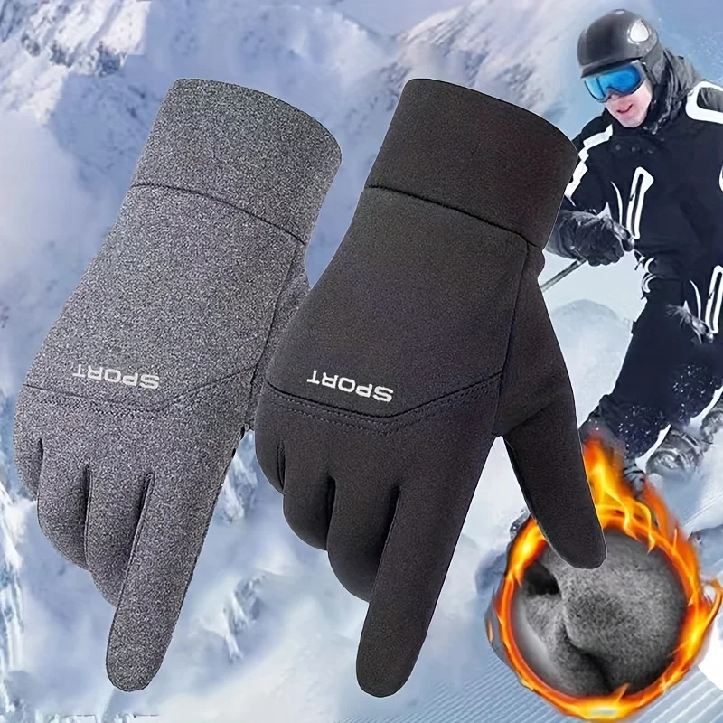 Gants de course à doigts complets pour hommes et femmes, mitaines magiques, écran tactile, chaud, sports de plein air, salle de sport, hiver