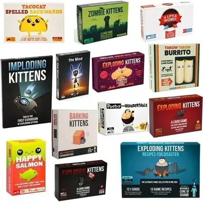 Exploding Kittens Good vs Evil 55 Cards Elevate with New Characters Family Games for Kids and Adults