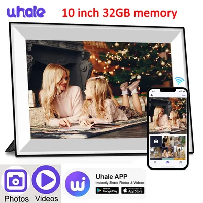 10.1-Inch WiFi Digital Photo Frame Cloud Digital Picture Frame 1280*800 TFT Touch Screen 32GB