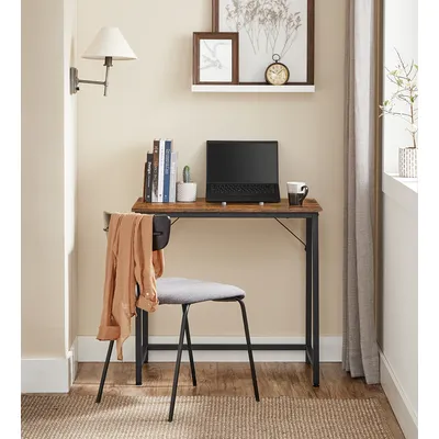 VASAGLE Computer Desk, Small Office Desk and Workstation, Work Desk for Home Office, Study, Bedroom, 50 x 80 x 76 cm