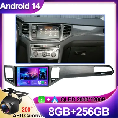 10.2 Carplay Android For VOLKSWAGEN VW SPORTSVAN 2016-2019 Multimedia Receiver 5G CPU GPS Wifi Intelligent System 8 Core Display
