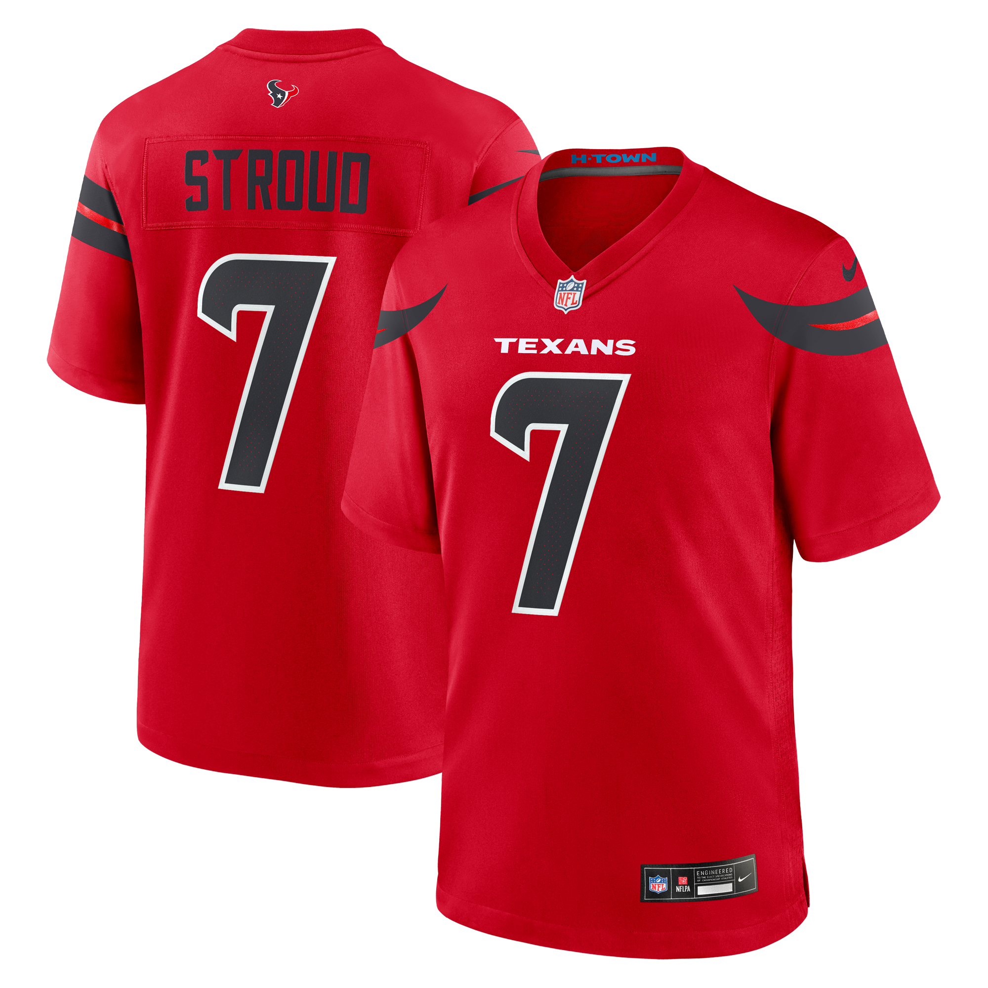 Houston Texans Nike Game Ausweichtrikot - Rot - C.J. Stroud - Herren Image