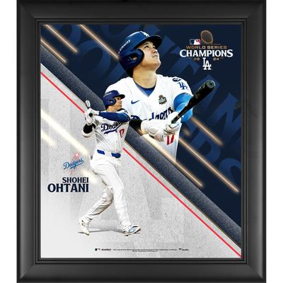 Shohei Ohtani, Los Angeles Dodgers, World Series Champions 2024, gerahmte Collage, 38,1 x 43,2 cm Image