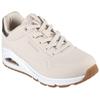 Sneaker SKECHERS "UNO GOLDEN AIR", Damen, Gr. 37, beige, Lederimitat, kontrastfarbene Details, sportlich, Schuhe Sneaker, Freizeitschuh, Halbschuh, Schnürschuh mit Metallic-Einsatz