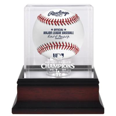 Los Angeles Dodgers 2024 World Series Champions Mahagoni Logo Baseball Vitrine Image