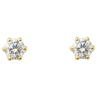 Paar Ohrhänger ONE ELEMENT "0.1 ct Diamant Brillant Ohrringe Ohrstecker aus 585 Gelbgold", gold, Ohrringe, Damen, Damen,