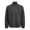 Stehkragenpullover JACK & JONES "JORSOFT KNIT HIGH NECK", Herren, Gr. L, grau (dunkelgrau melange), Strick, Obermaterial: 55% Baumwolle, 22% Polyester, 21% Polyacryl, 2% Elasthan, meliert, modisch, lässig geschnitten, Rundhals, Langarm Rippbündchen,...