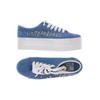 Jeffrey Campbell Damen Sneakers, Gr. 37, blau, Leder