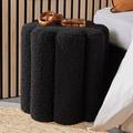 Pouf en tissu bouclette 38x40 cm
